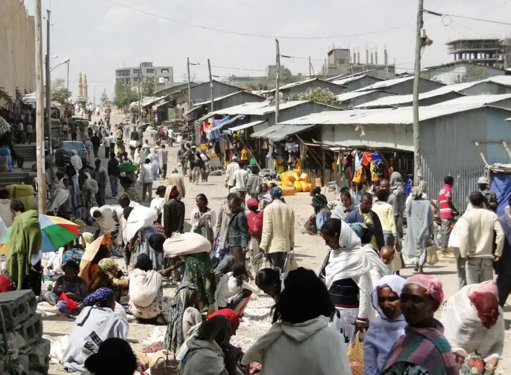 Marché à Makele