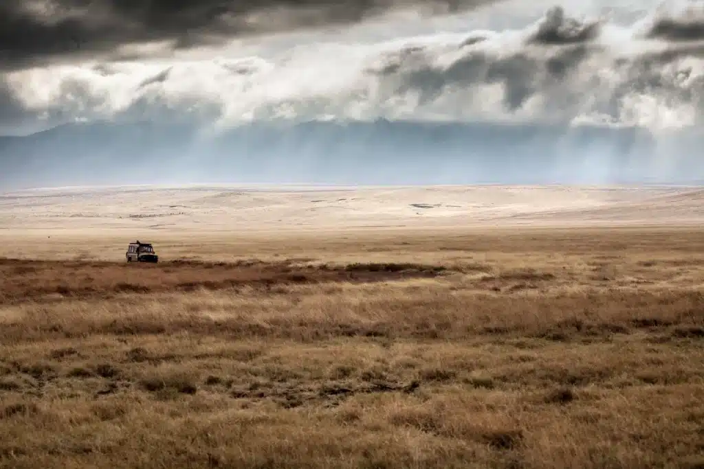 Nuages sur le cratère du Ngorongoro